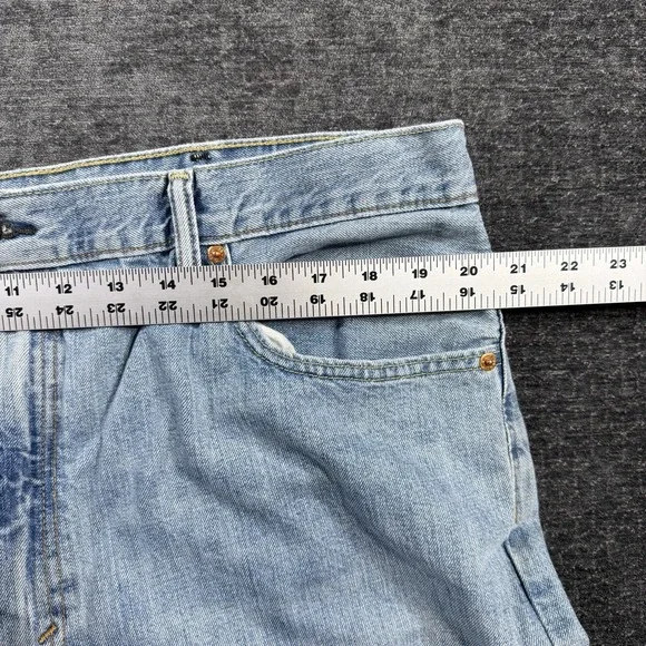 Levi's 550 Men's Relaxed Fit Jeans Blue Size 40x32 Light Wash 100% Cotton - Picture 9 of 16